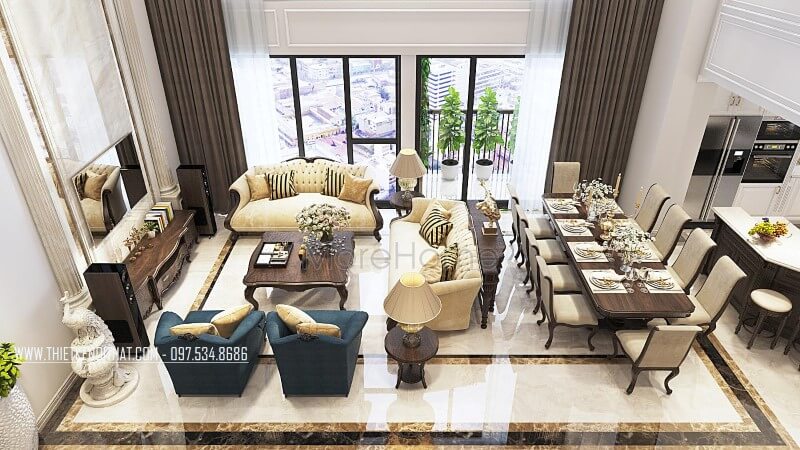 sofa tân cổ điển