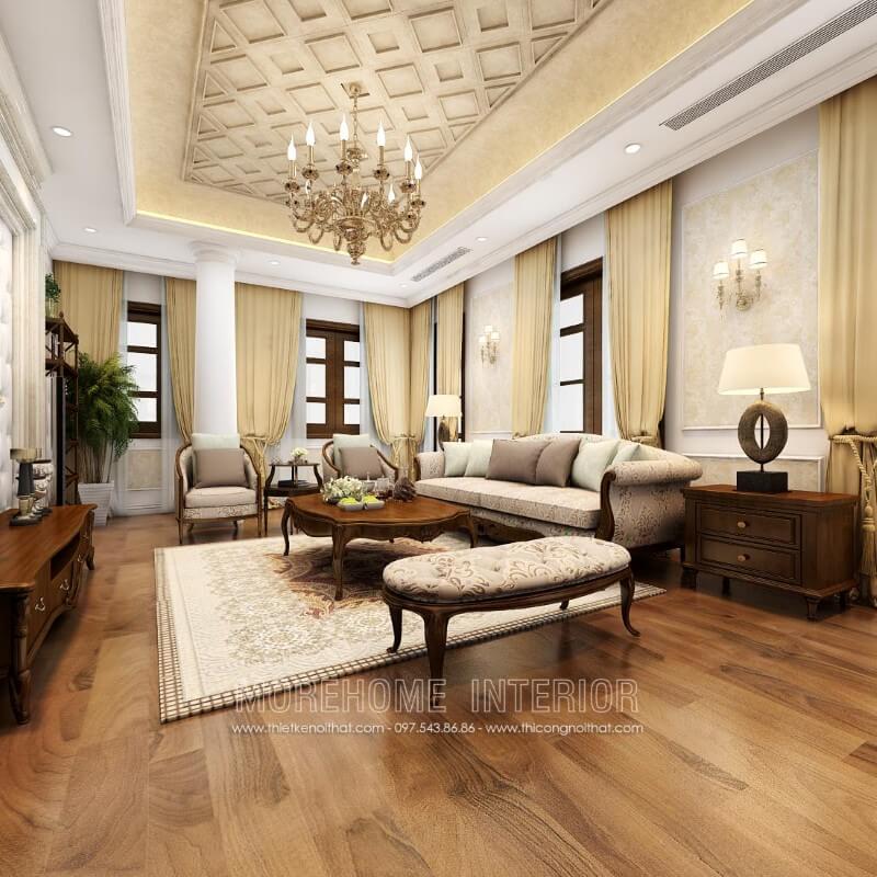 Tô điểm cho phòng khách của gia đình bạn thêm phần sang trọng, đẳng cấp bằng mẫu Sofa tân cổ điển đẹp