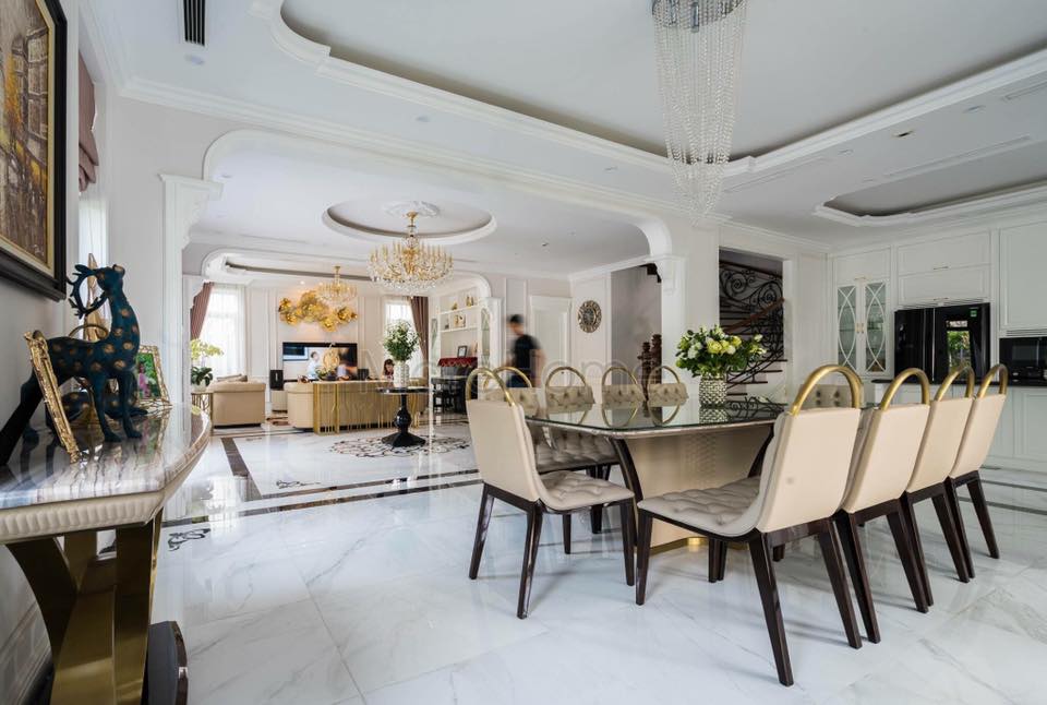 Thiết kế nội thất phòng ăn cổ điển, tân cổ điển